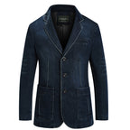 Men's mid-length cotton casual jacket — additional view