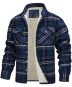 Men's single-breasted checked coat — additional view