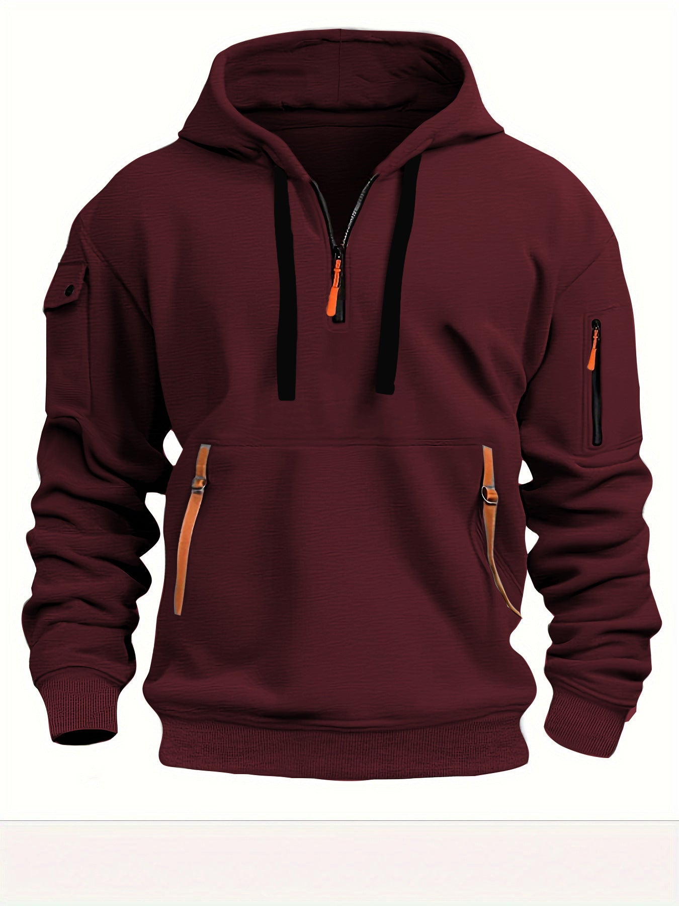 Men's hooded pocket pullover — additional view