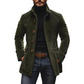 Men's button-front stand-collar jacket — additional view