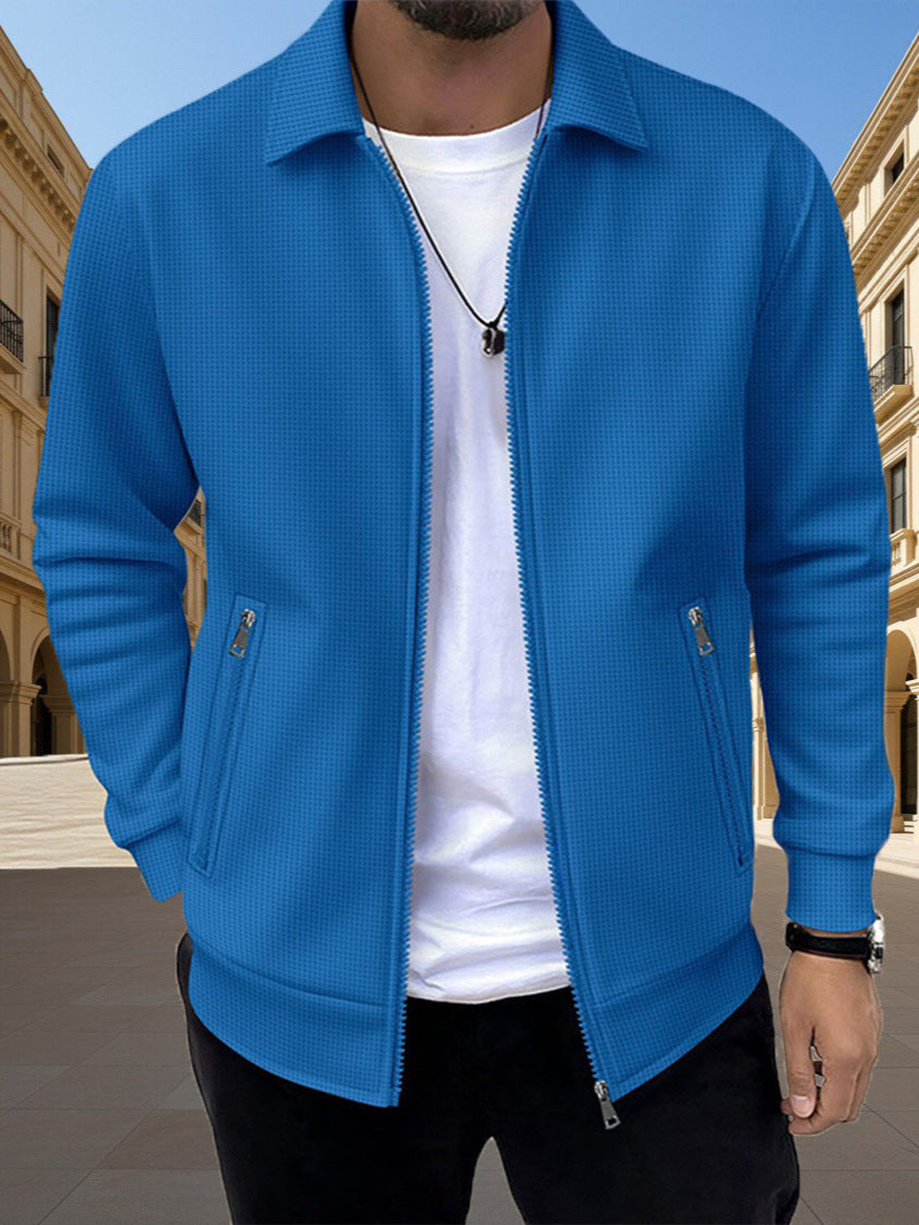 Men's slim-fit zip pocket cardigan — alternate view