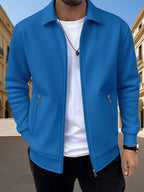 Men's slim-fit zip pocket cardigan — alternate view