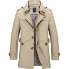 Men's mid-length cotton casual jacket — additional view