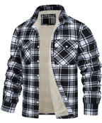 Men's single-breasted checked coat — additional view