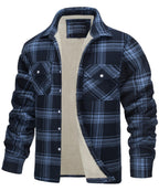 Men's single-breasted checked coat — additional view
