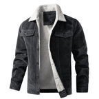 Men's corduroy fleece-lined jacket — additional view