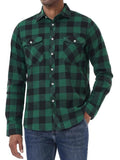 Men's checked long sleeve shirt