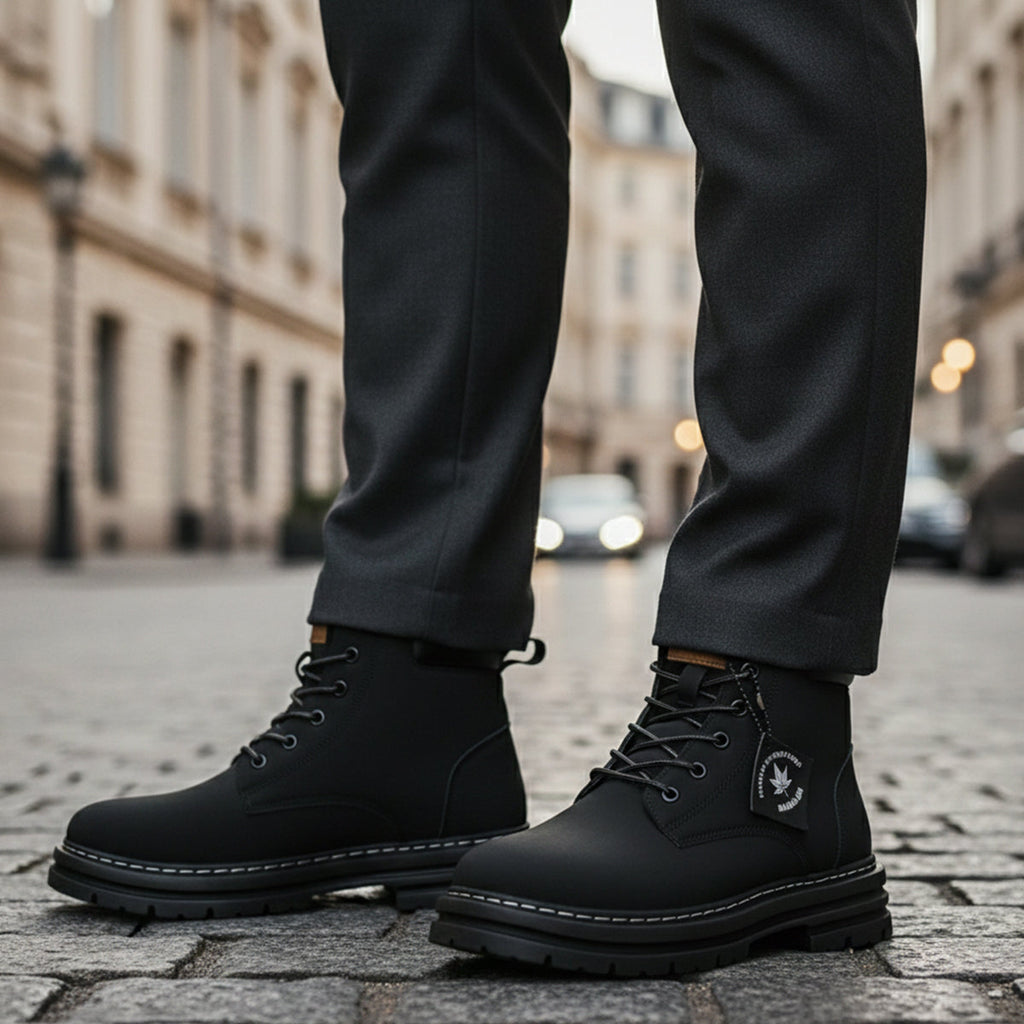 Men's fur-lined insulated snow boots — additional view