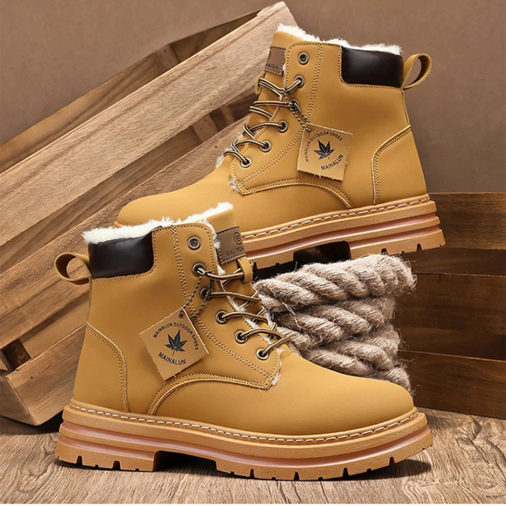Men's fur-lined insulated snow boots — additional view