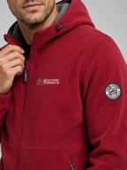 Men's windproof hooded fleece jacket — additional view
