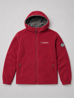 Men's windproof hooded fleece jacket — alternate view