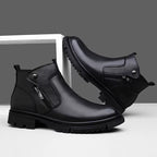 Men's side-zip leather boots — additional view