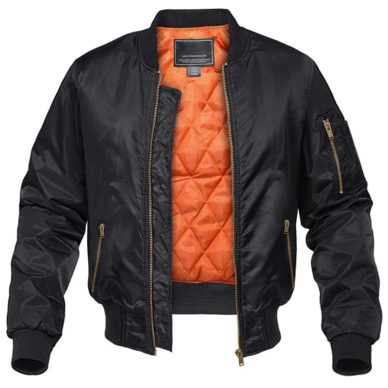 Men's padded harrington bomber jacket — additional view
