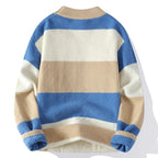 Men's color block cable knit sweater — additional view