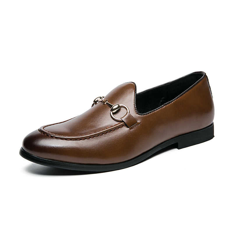 Men's bit buckle leather loafers — additional view