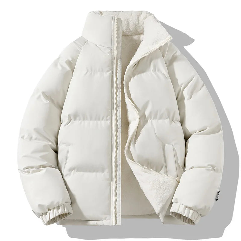 Men's relaxed zip-up down jacket — additional view