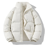 Men's relaxed zip-up down jacket — additional view