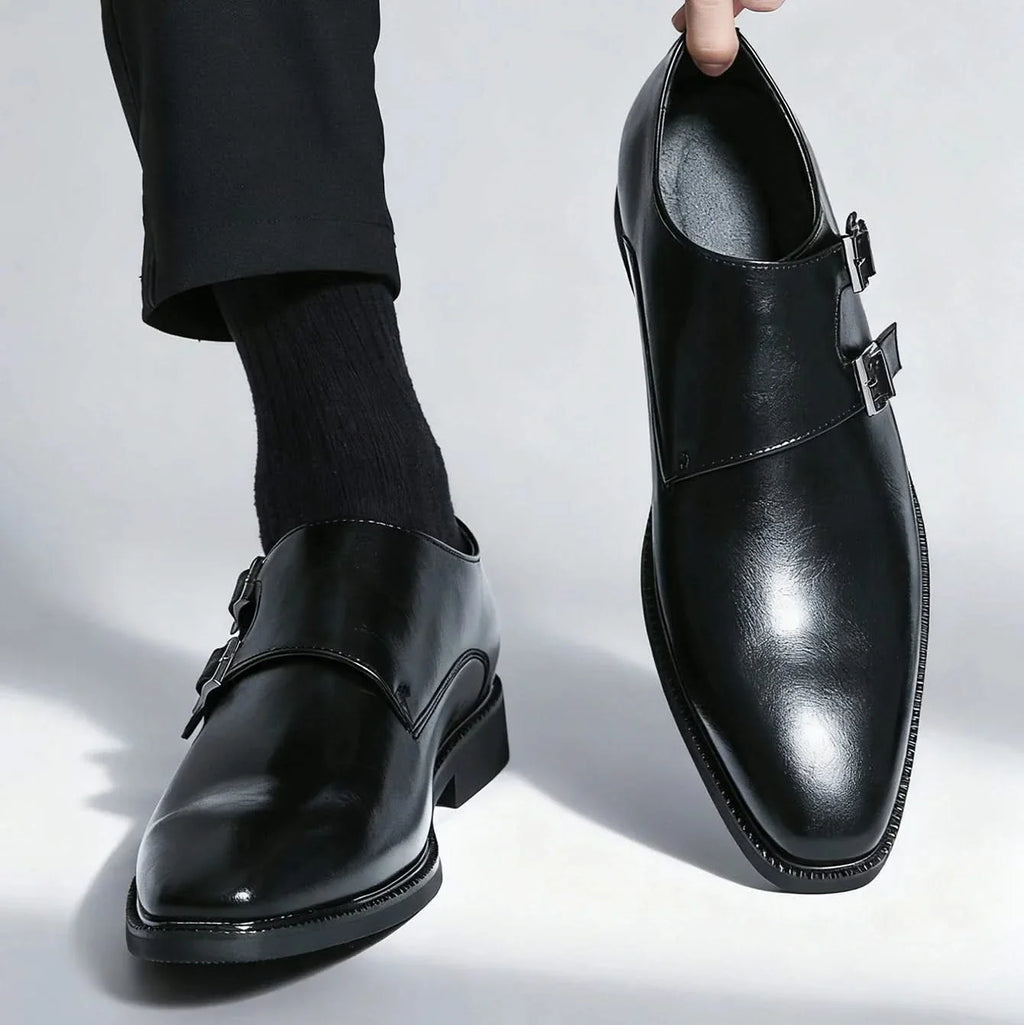 Men's monk strap leather loafers — additional view