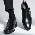 Men's monk strap leather loafers — additional view