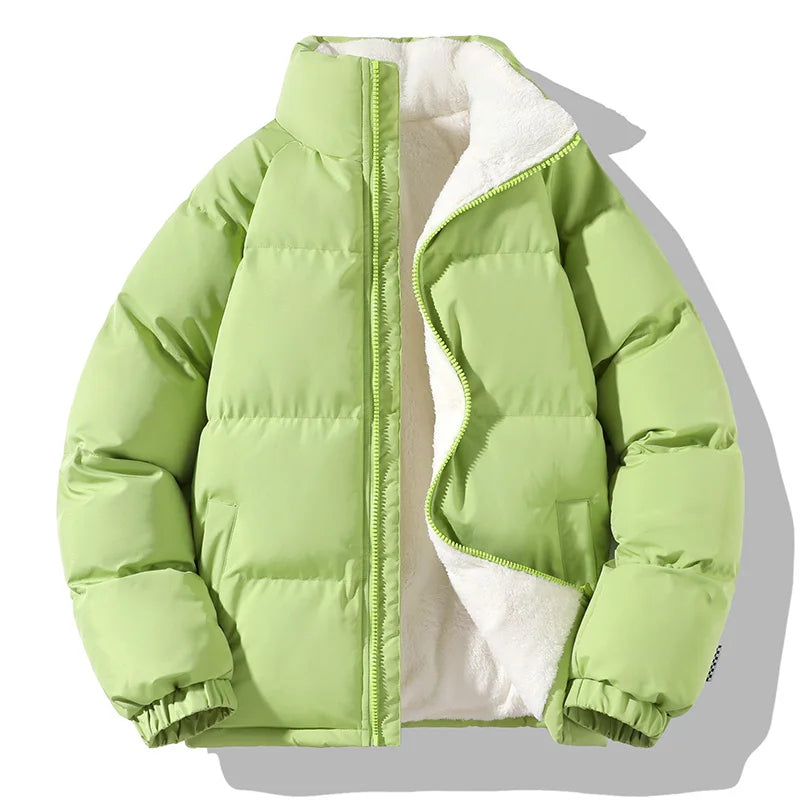 Men's relaxed zip-up down jacket — additional view