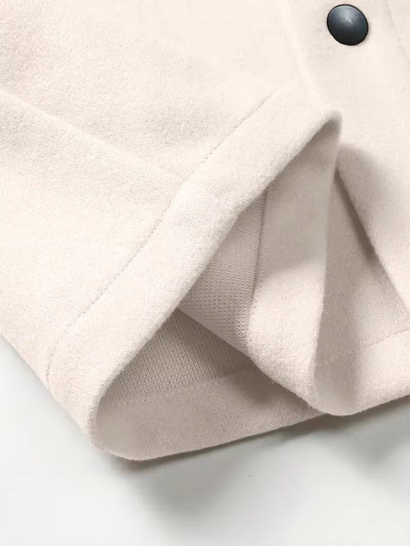 Men's wool button-up shirt jacket — additional view