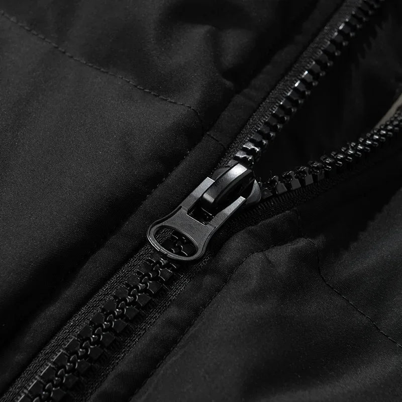 Men's relaxed zip-up down jacket — additional view