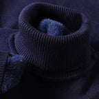 Men's wool turtleneck knit sweater — additional view