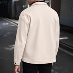 Men's wool button-up shirt jacket — additional view