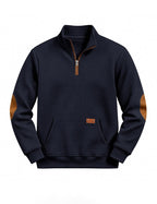 Men's color block quarter-zip sweater — additional view