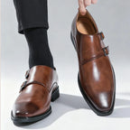 Men's monk strap leather loafers — alternate view