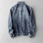 Men's cotton denim trucker jacket — alternate view