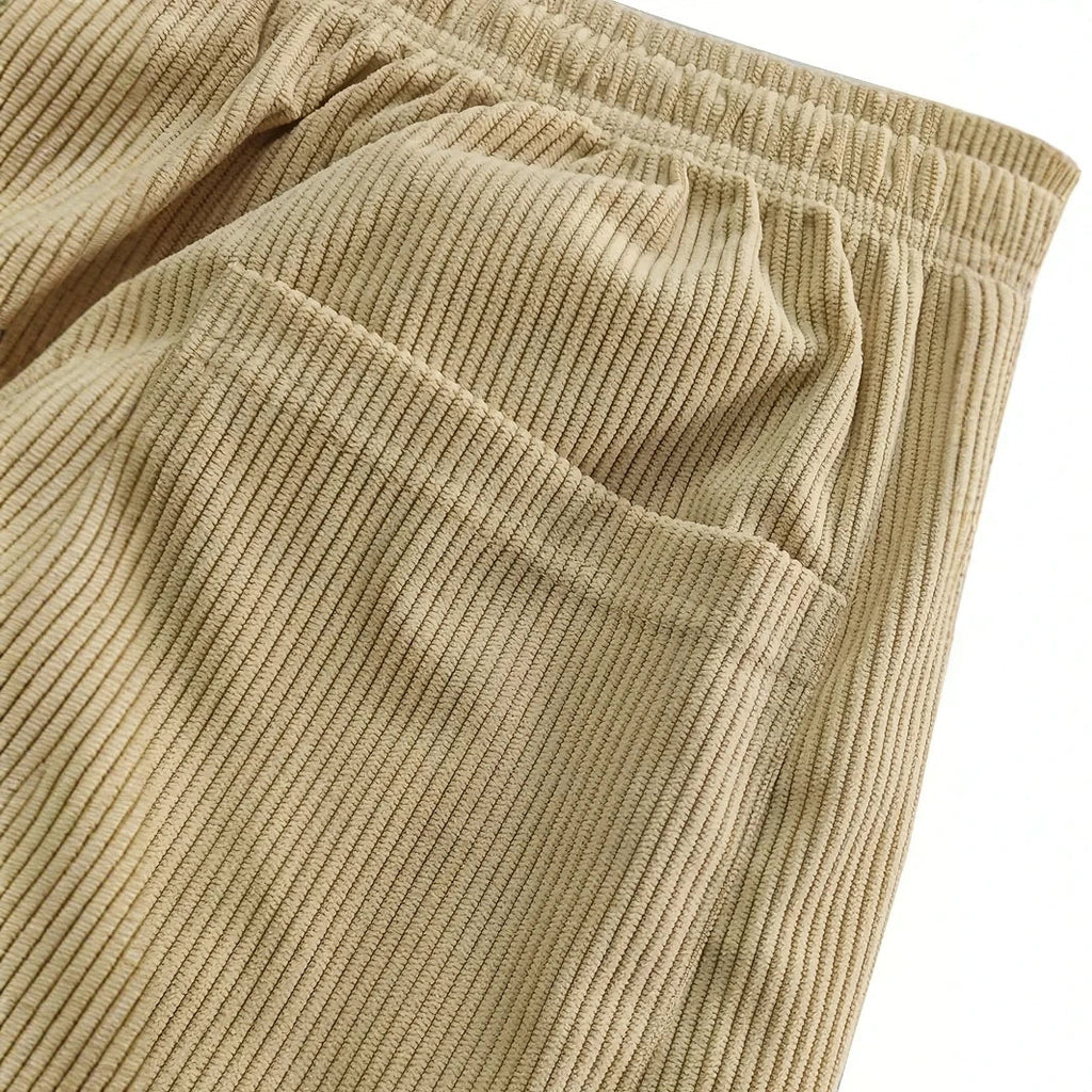 Men's corduroy drawstring sweatpants — additional view