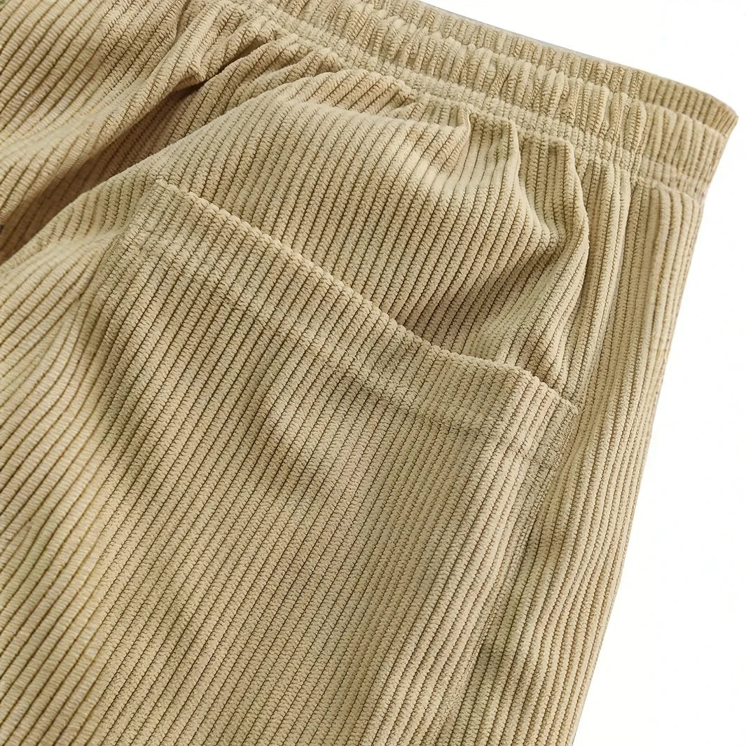 Men's corduroy drawstring sweatpants — additional view