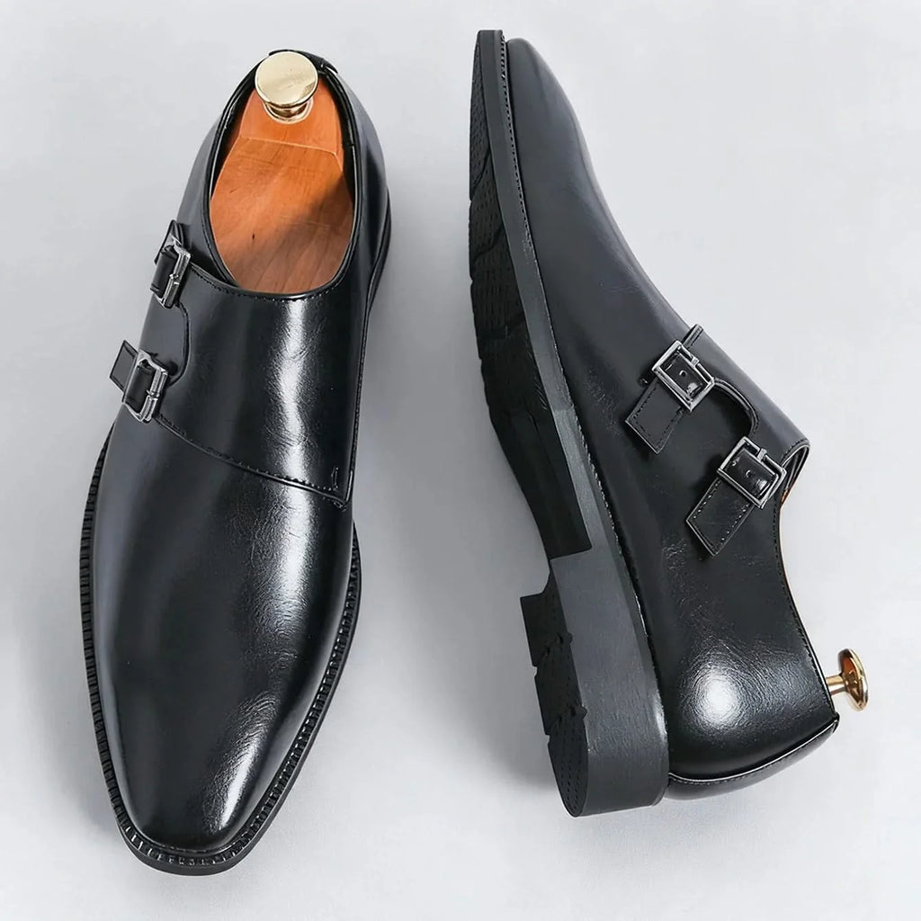 Men's monk strap leather loafers — additional view