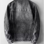 Men's cotton denim trucker jacket — additional view