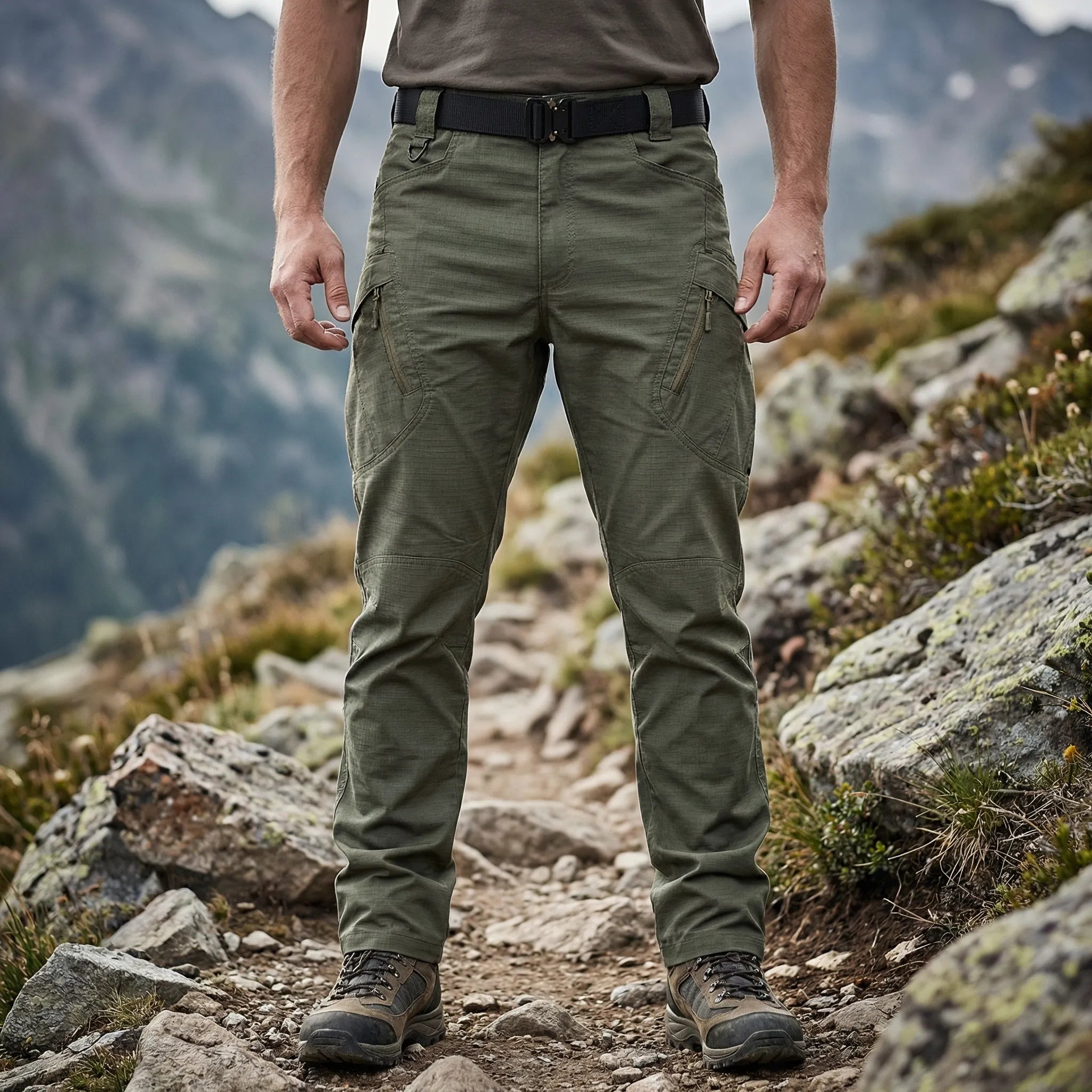Men's tactical multi-pocket cargo pants