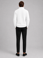 Men's ribbed stand-collar quarter-zip sweater — additional view