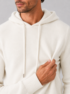 Men's hooded knit pullover sweater — additional view