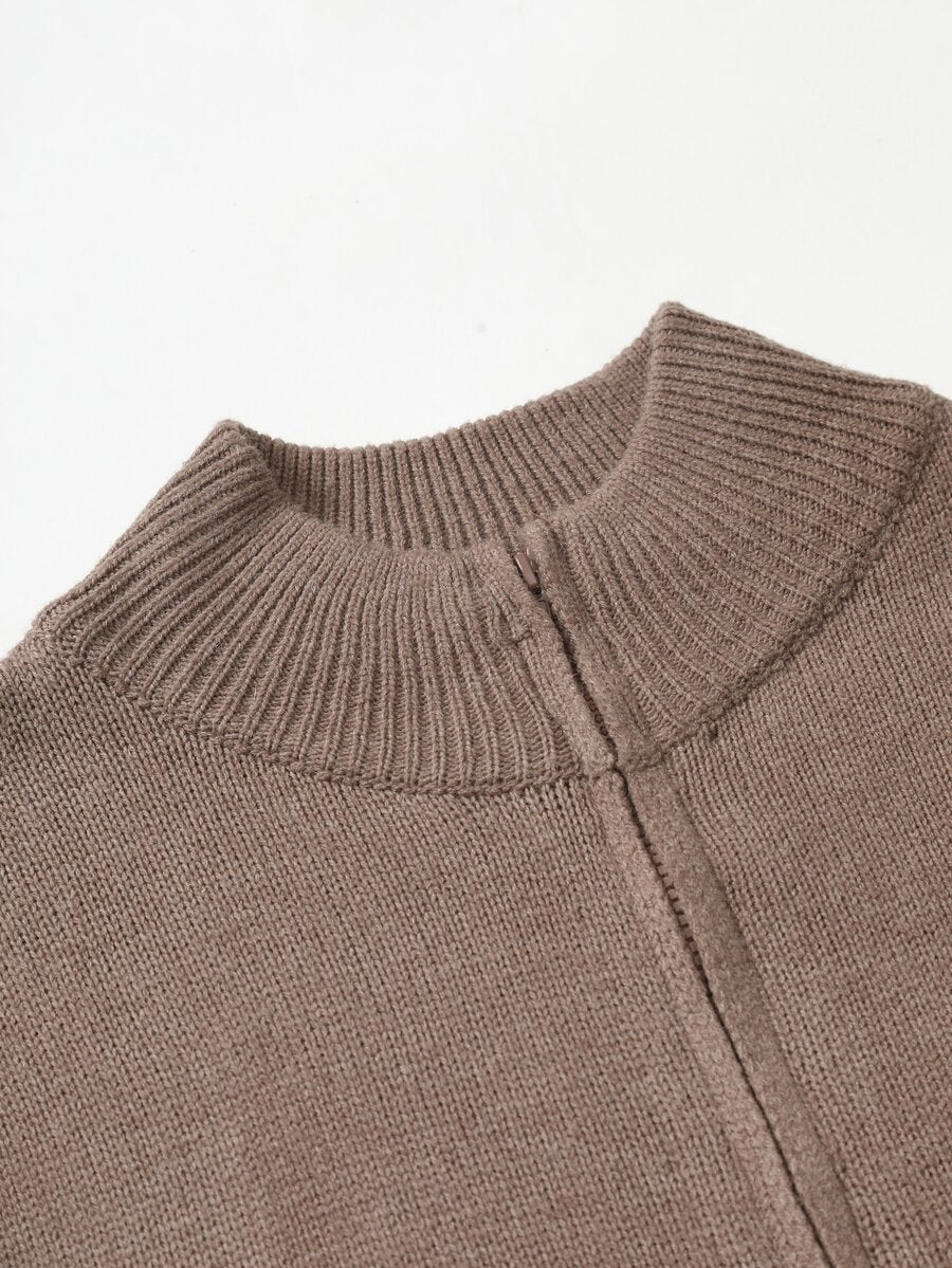 Men's color block ribbed cardigan — additional view