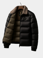 Men's insulated hooded down jacket