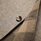 Men's stand-collar button-up coat — detail view