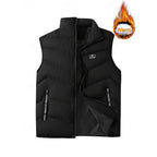 Men's quilted zip puffer vest — additional view