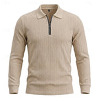 Vernon | Quarter-Zip Textured Polo Shirt