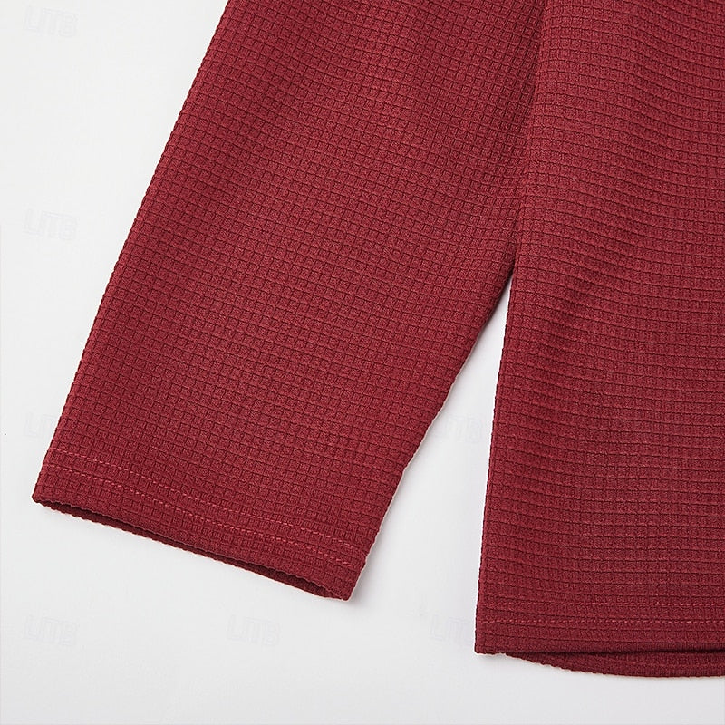 Men's textured quarter-zip sweater — additional view