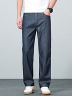Men's straight-leg relaxed-fit jeans — additional view