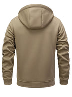 Men's zip-up fleece-lined hoodie — additional view