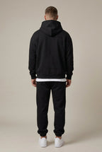 Men's two-piece oversized hoodie set — detail view