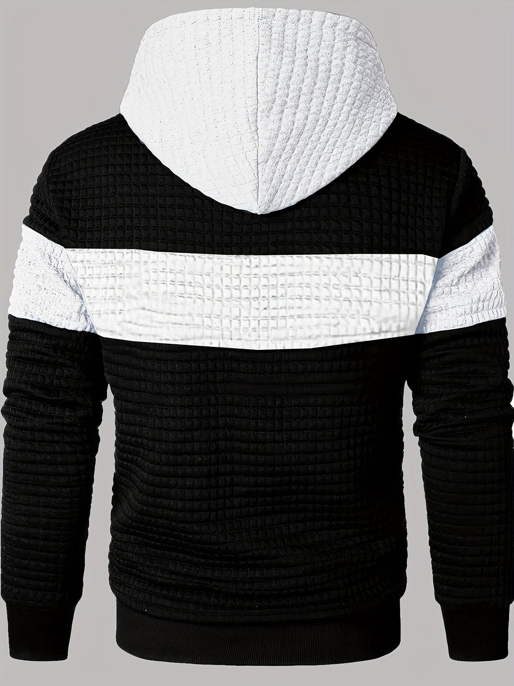 Knox | Color Block Textured Hoodie