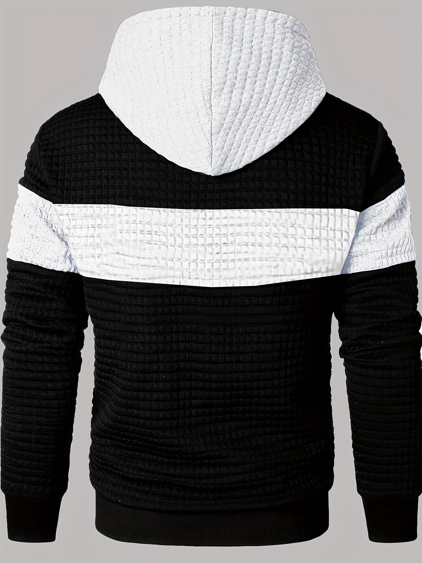 Knox | Color Block Textured Hoodie