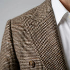 Men's double-breasted checked blazer — additional view